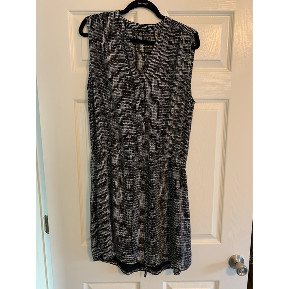 Navy blue sleeveless dress